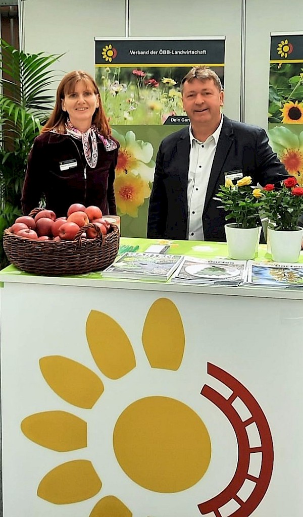 Am BBL-Stand wurden alle Interessierten gut beraten - und mit saftigen Äpfeln verwöhnt.