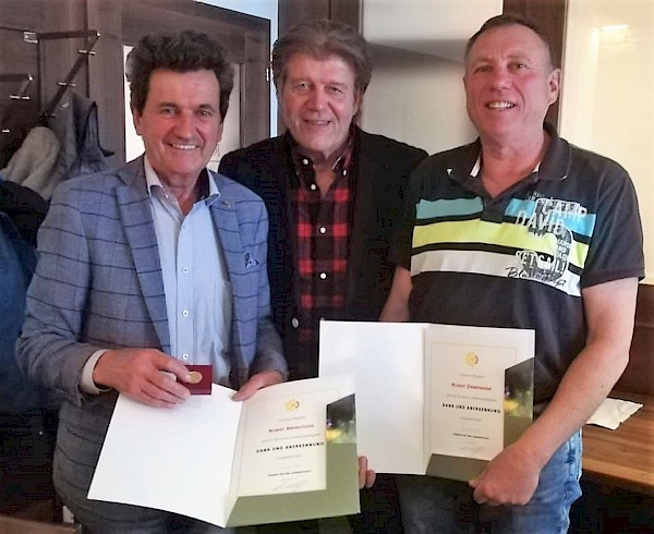 Zweigverein Jedlesee, v.l.n.r.: Robert Breinhölder, Regionalstellenleiter Werner Kroiß, Robert Zimmermann